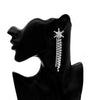 Women's Light Luxury Rhinestone Long Tassel Earrings With Irregular Star And Round Geometric Design
