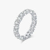 Women's Light Luxury S925 Sterling Silver Electroplated Diamond Ring