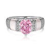 Women's Light Luxury S925 Sterling Silver Ring With Geometric Pattern And Electroplating