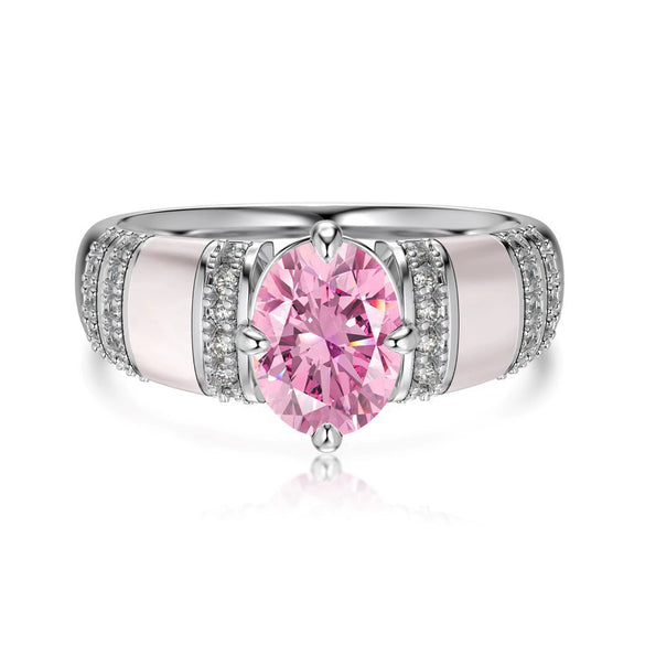 Women's Light Luxury S925 Sterling Silver Ring With Geometric Pattern And Electroplating