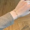 Women's Light Luxury 925 Silver Bracelet With Flower And Four Leaf Clover Geometric Pattern Electroplated