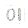Women's Light Luxury Silver Inlaid Zircon Ushape Earrings
