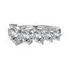 Women's Light Luxury Smart Rotating S925 Sterling Silver Ring Geometric Oval Heartshaped With Zircon Electroplated