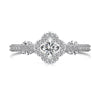 Women's Light Luxury Smart Rotating S925 Sterling Silver Ring Geometric Oval Heartshaped With Zircon Electroplated