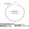 Women's Light Luxury Stainless Steel Electroplated Dopamine Colorblocking Clavicle Necklace And Bracelet Set