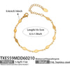 Women's Light Luxury Stainless Steel Electroplated Dopamine Colorblocking Clavicle Necklace And Bracelet Set
