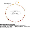 Women's Light Luxury Stainless Steel Electroplated Dopamine Colorblocking Clavicle Necklace And Bracelet Set