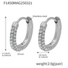 Women's Light Luxury 316L Stainless Steel Geometric Electroplated Earrings
