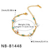 Women's Light Luxury Starfish Pattern Stainless Steel Bracelet With 18K Vacuum Plated Geometric Design