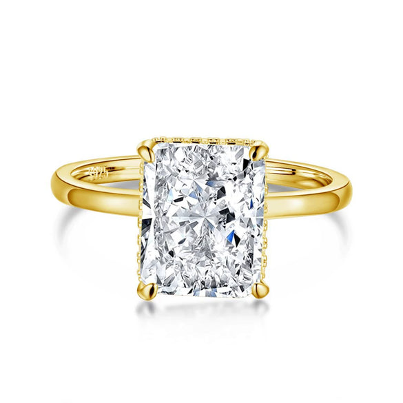 Women's Light Luxury 925 Sterling Silver Ring With Geometric Style And Electroplating Treatment Snowflake Zircon Design
