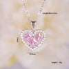Women's Light Luxury Style Heart Shape Copper Necklace With Mixed Gemstone Setting And Electroplating O Chain