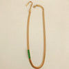 Women's Light Luxury Style Titanium Steel Geometric Blade Chain Necklace With Mixed Gemstone Setting