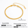 Women's Light Luxury Titanium Steel Bracelet With Geometric Pattern Electroplated 18K True Gold Chain Accessories