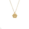 Women's Light Luxury Titanium Steel Necklace With Copper Cat's Claw Pendant Electroplated Animal Zodiac Pattern O Word Chain