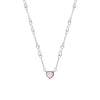 Women's Light Luxury Titanium Steel Necklace With Geometric Pattern And Inlaid Zircon Pendant On Cross Chain