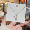 Women's Light Luxury Titanium Steel Necklace With Sunflower Pendant And Inlaid Zircon