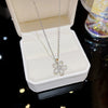 Women's Light Luxury Titanium Steel Necklace With Sunflower Pendant And Inlaid Zircon