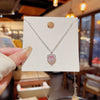Women's Light Luxury Titanium Steel Necklace With Sunflower Pendant And Inlaid Zircon
