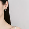 Women's Light Luxury Ushaped Copper Earrings Set With Pearls