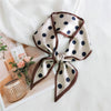 Women's Lightweight Polyester Long Ribbon Scarf Decorative Bag Scarf For Spring And Autumn