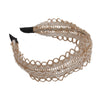 Women's Linen And Straw Weaving Geometric Hair Hoop Headband Hair Accessories