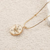 Women's Literary Retro Light Luxury Geometric Stainless Steel And Titanium Steel Photo Album Box Pendant O Chain Necklace