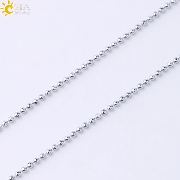 Women's Lobster Clasp Round Bead Chain Necklace With Gold Tone Electroplated Copper Chain And Pu Leather Wax Rope In New Chinese Style