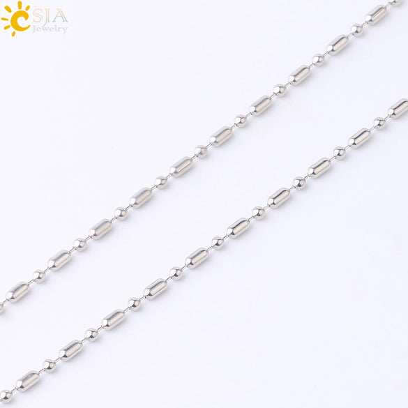 Women's Lobster Clasp Round Bead Chain Necklace With Gold Tone Electroplated Copper Chain And Pu Leather Wax Rope In New Chinese Style