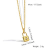 Women's Lock Necklace Brass Copper Plated With 18K Gold Electroplating Cross Chain Fashion Jewelry
