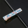 Women's Long Acetate Hair Clip Retro Sculpted Side Barrette With Leopard And Marble Pattern