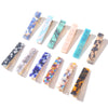 Women's Long Acetate Hair Clip Retro Sculpted Side Barrette With Leopard And Marble Pattern