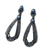 Women's Long Constellation Drop Earrings Electroplated Alloy Geometric Jewelry With Sparkling Accents In A Retro Celestial Style