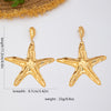 Women's Long Floral Drop Earrings In Goldtone Hammered Iron Alloy With Plated Finish And Stainless Steel Posts Bold Natureinspired Statement Jewelry