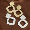Women's Long Geometric Alloy Earrings Vintage Exaggerated Statement Jewelry For Wholesale
