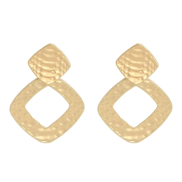 Women's Long Geometric Alloy Earrings Vintage Exaggerated Statement Jewelry For Wholesale