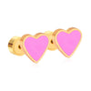 Women's Love Heart Shape 316L Stainless Steel Earrings With Electroplating And Classic Niche Design Sense