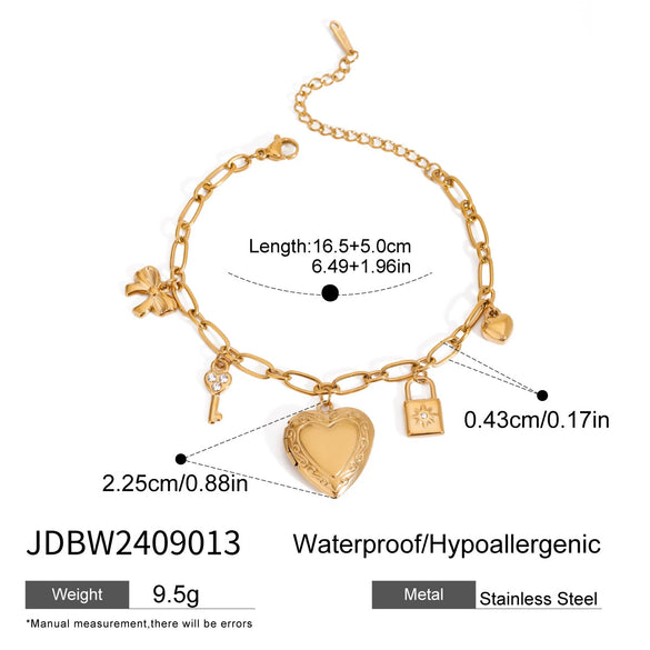 Women's Love Titanium Steel Bracelet With Geometric Design Electroplated Light Luxury High End Jewelry
