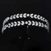 Women's Lovely Zircon Flower Headband With Fairy Inspired Geometric Plaid Inlay Details