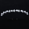 Women's Lovely Zircon Flower Headband With Fairy Inspired Geometric Plaid Inlay Details