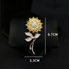 Women's Luxury Alloy Flower Brooch With Electroplating Minimalist Style