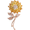Women's Luxury Alloy Flower Brooch With Electroplating Minimalist Style