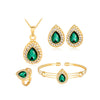 Women's Luxury Compact Diamond Shaped Quartz Watch Set With Stainless Steel Strap And Alloy Case
