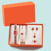 Women's Luxury Compact Diamond Shaped Quartz Watch Set With Stainless Steel Strap And Alloy Case
