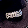 Women's Luxury Geometric Copper Ring Inlaid With Zirconia Niche Style Jewelry