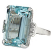 Women's Luxury Geometric Metal Ring With Topaz And Sapphire Style Diamond Look Fashion Jewelry Wholesale