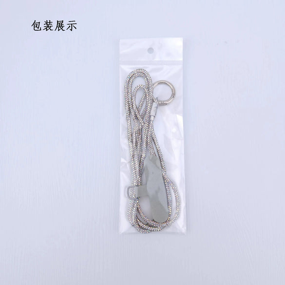 Women's Luxury Highgrade Crystal Diamond Chain Halter Phone Case Hanging Ornaments With Crossbody Chain Electroplated Design