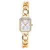 Women's Luxury Leisure Style Quartz Watch With Alloy Case Stainless Steel Strap Square Dial