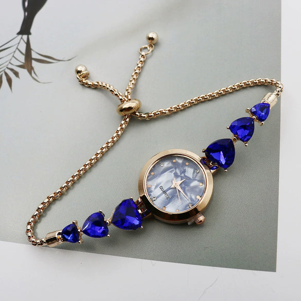 Women's Luxury Retro Round Alloy And Stainless Steel Bracelet Watch