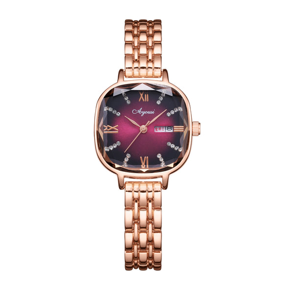 Women's Luxury Square Alloy Quartz Waterproof Watch
