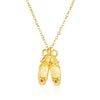 Women's Luxury Stainless Steel And Copper Zircon Necklace Set With Diamonds In Heart Shape And Bow Pattern